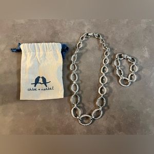 Chloe + Isabel Silver Necklace and Bracelet Set